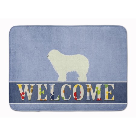 Carolines Treasures Komondor Welcome Machine Washable Memory Foam Mat BB5559RUG